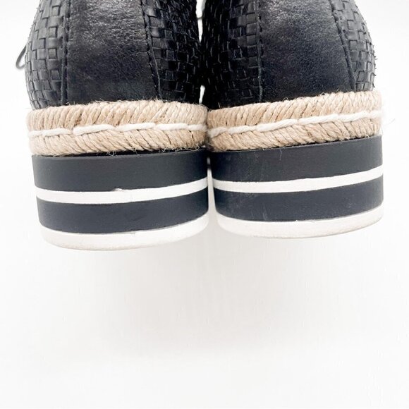 Pons Quintana Black Leather Lace Up Espadrilles, Sz EU 36 - Picture 11 of 15